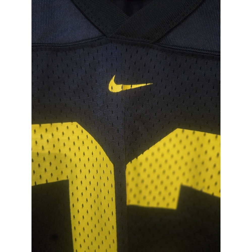 Nike Team Michigan Wolverines #32 Football Jersey Men's Medium Navy Yellow Mesh - Picture 4 of 7